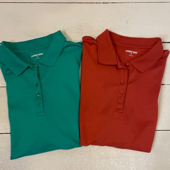 Lands End Boys Polo Shirt (2) Size XL 18 - Picture 5 of 15